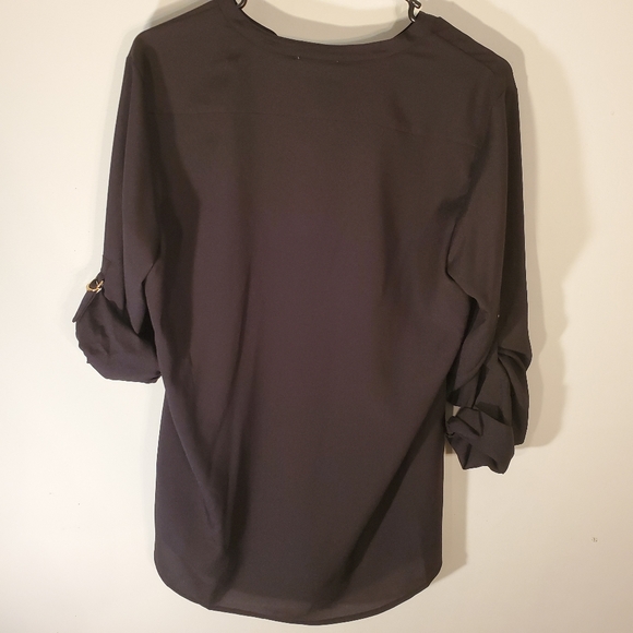 NWT Calvin Klein Button Front Blouse Womens Medium - Picture 4 of 7